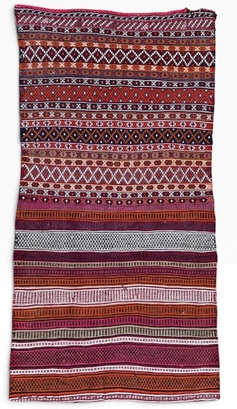 Vintage Persian Tribal Kilim Jajim Rug Handwoven Wool 136 x 72 cm — photograph 5