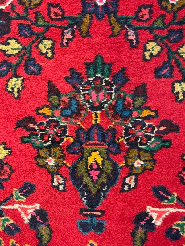 Vintage Persian Hand-Knotted Wool Runner Rug 301 x 83 cm — photograph 2