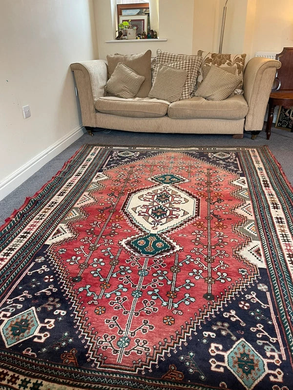 Hand Knotted Persian Tribal Rug 240 x 180 cm – Large Wool Rug — photograph 2