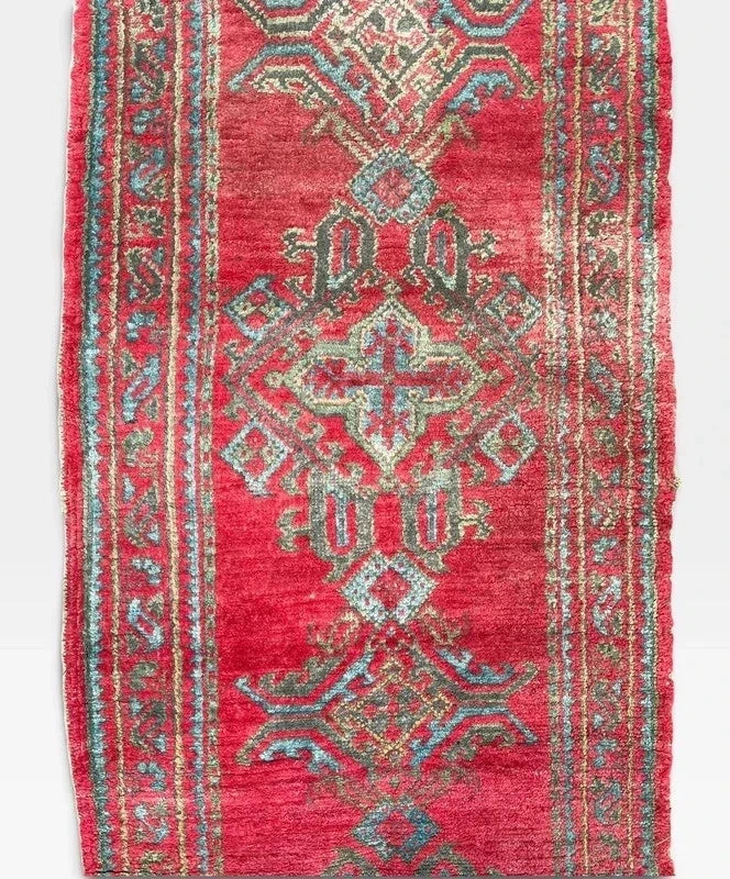 Vintage Eastern Anatolian Turkish Hand-Knotted Wool Runner Rug 351 x 91 cm — photograph 8