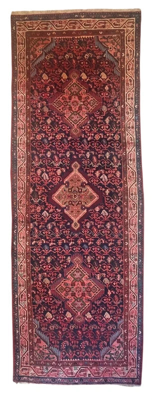 Authentic Hand-Knotted Persian Taj Abad Wool Runner (295 x 104 cm) — photograph 4